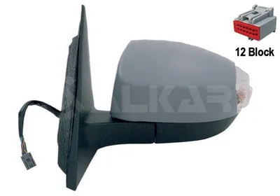 Produktbild von ALKAR 9241375 Außenspiegel Seitenspiegel Links für FORD S-MAX (WA6) Beheizt Asphärisch Grundiert Elektrisch