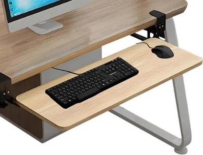 Zdjęcie produktu dla Solidna szuflada stołowa, 52 x 25 cm, do biurka, orzech, do biura i domu