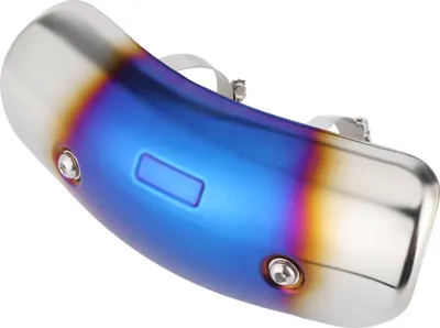 Immagine prodotto di Coperchio paracalore per tubo centrale di scarico, modifica universale per moto, cromato