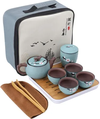 Produktbild von fanquare Japanisches Kirschblüte Zisha Tee Service Set für Erwachsene