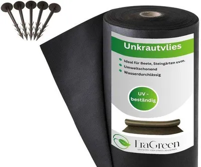 Productafbeelding van Onkruiddoek 50 g/m² - 0.8 m x 30 m - Waterdoorlatend