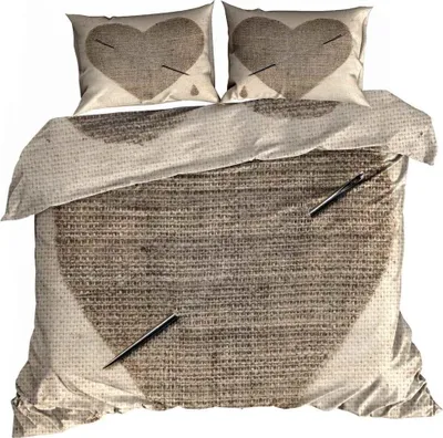 Produktbild von 3D Baumwollsatin Bettwäsche 160x200cm WOVEN HEART
