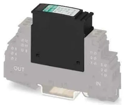 Zdjęcie produktu dla Phoenix Contact 2839729, 24 V, Czarny, Poliamidowy, IP20, 22,32 g, 17,7 mm