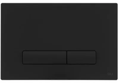 Produktbild von Spülknopf - 230 × 150 × 6,5 Mm - Mechanisches Spülen - Doppelspülung - Schwarz