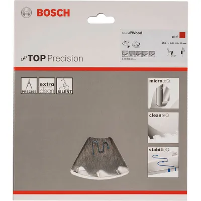 Image de Bosch 2608642385 Bosch Kreissägeblatt BS WO H 165x20-20