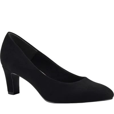 Produktbild von Tamaris Damen Pumps klassisch rund Blockabsatz samtige Haptik 1-22418-41, Größe:39 EU, Farbe:Schwarz