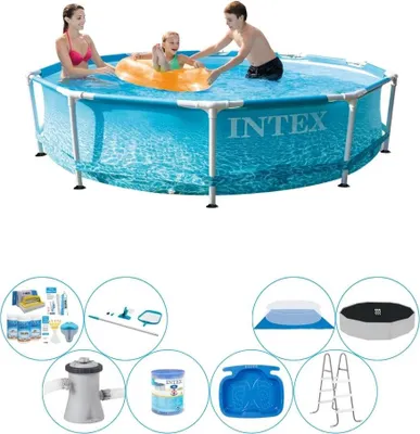 Zdjęcie produktu dla Intex Metal Frame Strandseite 305x76 cm - Zestaw basenów Deluxe