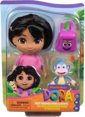 Obrázek produktu pro Panenka Dora průzkumnice 15 cm, figurka Babouche, odnímatelný batoh, hračka od 3 let, Spinmaster