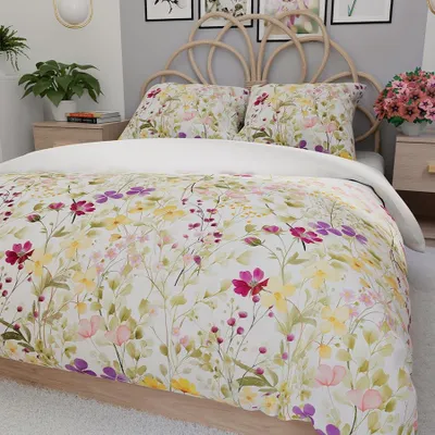 Obrázek produktu pro Ložní prádlo, bavlněný satén 160x200 Florina Barevné květy, productTiles.product.images.aiGenerated