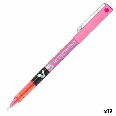Image de Stylo roller Pilot V5 rose 0,3 mm aiguille (12 pièces)