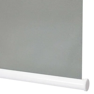 Zdjęcie produktu dla Roleta HWC-D52, roleta okienna boczna zaciągana, 110x160cm ochrona przeciwsłoneczna zaciemniająca nieprzezroczysta ~ szary