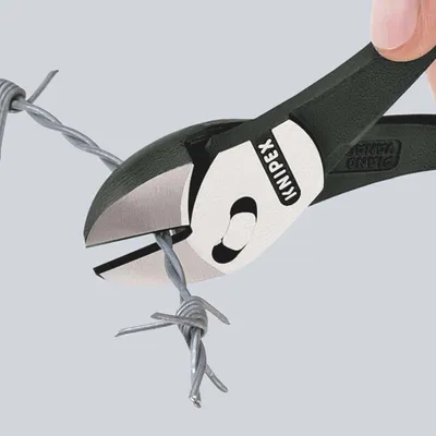 Zdjęcie produktu dla Knipex TwinForce, Szczypce ukośne, Stal chromowo-wanadowa, Plastik, Czerwony, 180 mm, 255 g