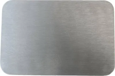Produktbild von Teller Edelstahl Matt 17x12cm Kerzenhalter Oval Kerzenteller Tischdekoration