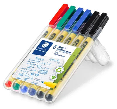 Produktbild von STAEDTLER Noris writing pen 307 Fineliner Box mit 6 Farben