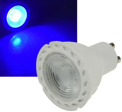 Produktbild von ChiliTec 22361 LED Strahler GU10 "LDS-50" blau 38°, 230V/5W