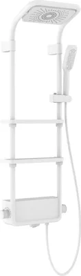 Immagine prodotto di Mexen Dazz set doccia esterno con soffione e rubinetto, bianco - 78107-20