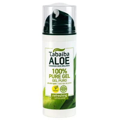 Zdjęcie produktu dla Aloe Vera Gel Natural Tabaibaloe 150ml. Żel aloesowy z Wysp Kanaryjskich do kosmetycznego zastosowania.