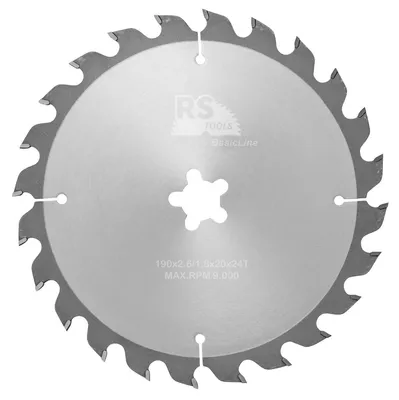 Productafbeelding van RStools HM cirkelzaag BasicLine Ø190 x 2,6 x FF mm. T=24 wisseltand (FastFix)