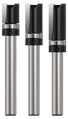 Productafbeelding van Vlakfrees Set 3 Stuks, 8 mm Schacht voor Houtbewerking