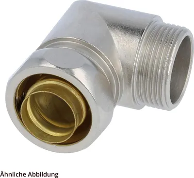 Produktbild von FLEXA USW-P Metallverschraubung 90 Grad Winkel Gewinde PG16x1,41 für Schlauch-Außendurchmesser 21,0mm für