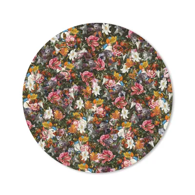 Produktbild von MuchoWow® Mauspad Mousepad Blumen - Schmetterling - Design - Kunst - Abstrakt - Malerei - Alte Meister 40x40 cm - Mousepads - Maus Mat - Pad - Mausunterlage - Schreibtisch Accessoires