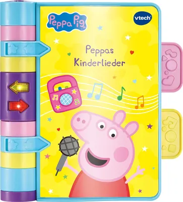 Produktbild von VTech Peppa Pig - Peppas Kinderlieder – Interaktives Lernspielbuch mit Musik und Peppas Originalstimme – Für Kinder von 2-5 Jahren
