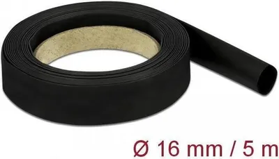 Produktbild von DELOCK Schrumpfschlauch 5 m x 16 mm schwarz