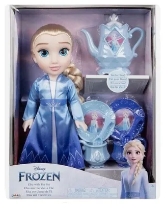 Produktbild von Jakks Pacific Disney Die Eiskönigin – Völlig Unverfroren Teeservice Elsa Puppe 38 Cm Durchsichtig Durchsichtig One Size