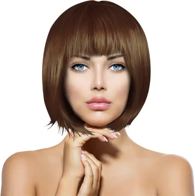 Produktbild von Perücke Bob Cabaret Wig Kurzhaar Charleston Fasching Karneval Halloween Motto Party, dunkelbraun
