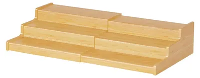 Productafbeelding van 3-Tier Houten Blikorganisator voor Bijkeuken