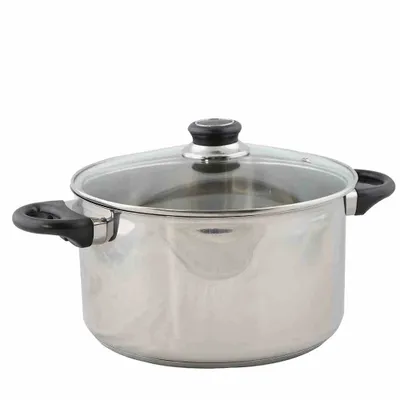 Zdjęcie produktu dla Karl Krüger Denver 101024DE Rondel indukcyjny ze stali nierdzewnej Szklana pokrywka