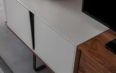 Produktbild von Wohnzimmer Sideboard TV Ständer RTV Lowboard Braun Holz Tisch Möbel