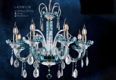 Productafbeelding van Kristallen lamp, kroonluchter, plafondlamp, lamp, boheems plafond
