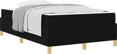 Produktbild von vidaXL Bettrahmen Schwarz 120 x 190 cm Stoff
