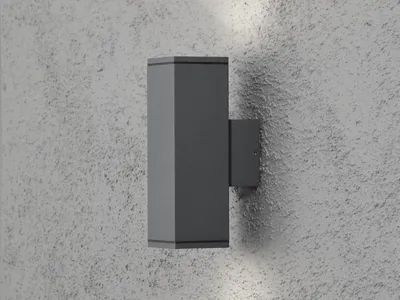 Produktbild von Konstsmide Monza Up & Down Anthrazitfarben lackiertes Aluminium, klares Glas, Reflektor 7907-370