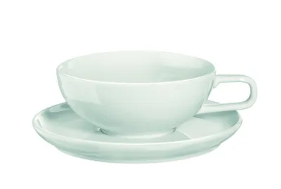 Immagine prodotto di ASA Selection Kolibri Teetasse, mit Untere, Schale, Schälchen, Tasse, Teebecher, Porzellan, Weiß, 200 ml, 25111250