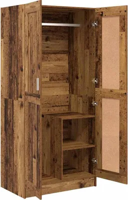 Produktbild von vidaXL Kleiderschrank Altholz 82,5 x 51,5 x 180 cm Holzwerkstoff
