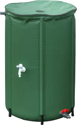 Obrázok produktu pre Skladací vedro na dažďovú vodu 250 l, zelené, 88 x 60 cm, plastové