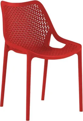 Image de Chaise de restaurant en POLYPROPYLENE rouge pour Exterieur