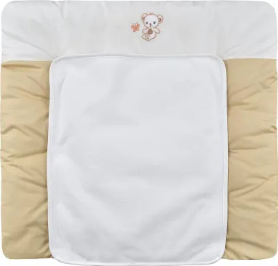 Produktbild von Baby-Delux Wickelauflage 70x75 inkl. abnehmbarer Frotteeauflage Zirkus Beige Wickelunterlage Wickelkommode, Wickeltisch Baumwolle waschbar