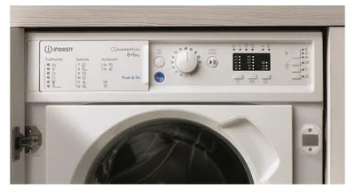Image de Lave-linge séchant intégrable 8/6kg 1400 tours/min tout intégrable - Indesit - BIWDIL861485EU -