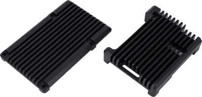 Zdjęcie produktu dla Obudowa płyty głównej z czarnego stopu aluminium do RaspberryPi 3 Model B 2b/3b+