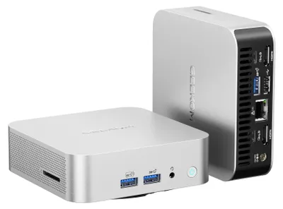 Produktbild von Geekom A6 Mini PC AMD Ryzen 7 6800H 16GB DDR5 RAM 1TB SSD Radeon 680M USB 4.0 SD-Slot Win 11 Pro Gaming Bildbearbeitung - BuyPlugGo