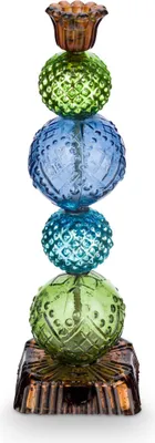 Produktbild von Pip Studio Kerzenhalter Glass Bead Blue-Green 30cm