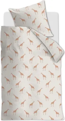 Produktbild von Ambiante Renforcé-Bettwäsche-Garnitur Giraffa Farbe Sand Größe 135x200+80x80