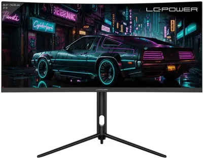Obrázok produktu pre LC-Power LC-M30UWFC, 76,2 cm (30"), 2560 x 1080 px, Ultrawide Full HD, LED, 1 ms, Čierna