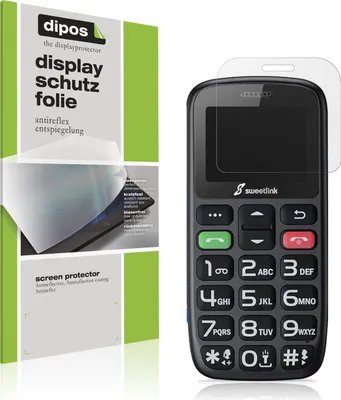 Produktbild von 4x Schutzfolie für SweetLink S2Plus matt Displayschutzfolie Folie Display Schutz dipos
