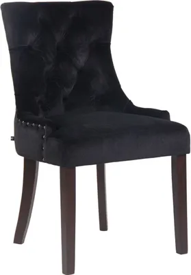 Produktbild von Esszimmerstuhl Aberdeen Samt antik schwarz