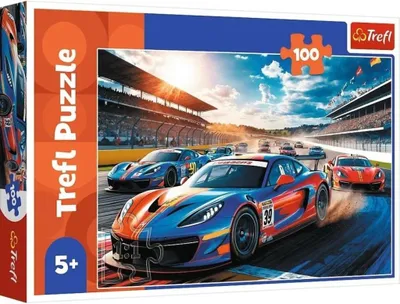 Image de Puzzle 100 elementów Samochody szybka wyścigówka Trefl
