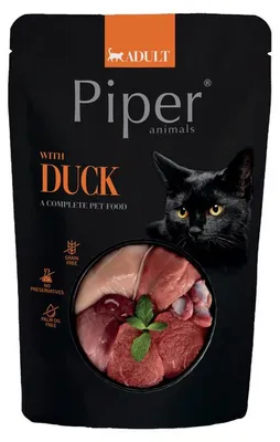 Zdjęcie produktu dla Mokra karma dla kotów Piper Animals z kaczką 100 g